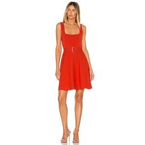 NICHOLAS Knit Swing Dress in Poppy